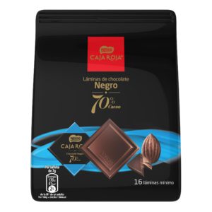Láminas de chocolate negro caja roja Nestlé